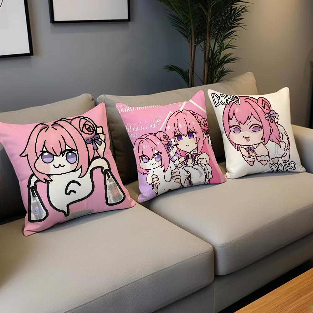 Cushion Cover Soft Cute Fanart n-NIKKE Pillow Case for Sofa Living Room Meme Home Office Decor Doro Protective Kawaii Covers