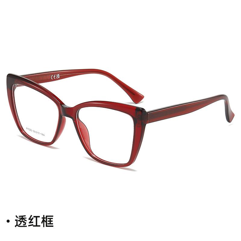 A European and American fashion new TR propionic acid ferrule men's and women's flat glasses can be equipped with myopia frame glasses