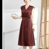 2027 Elegant Sleeveless V-Neck Mid-Length Summer Dress