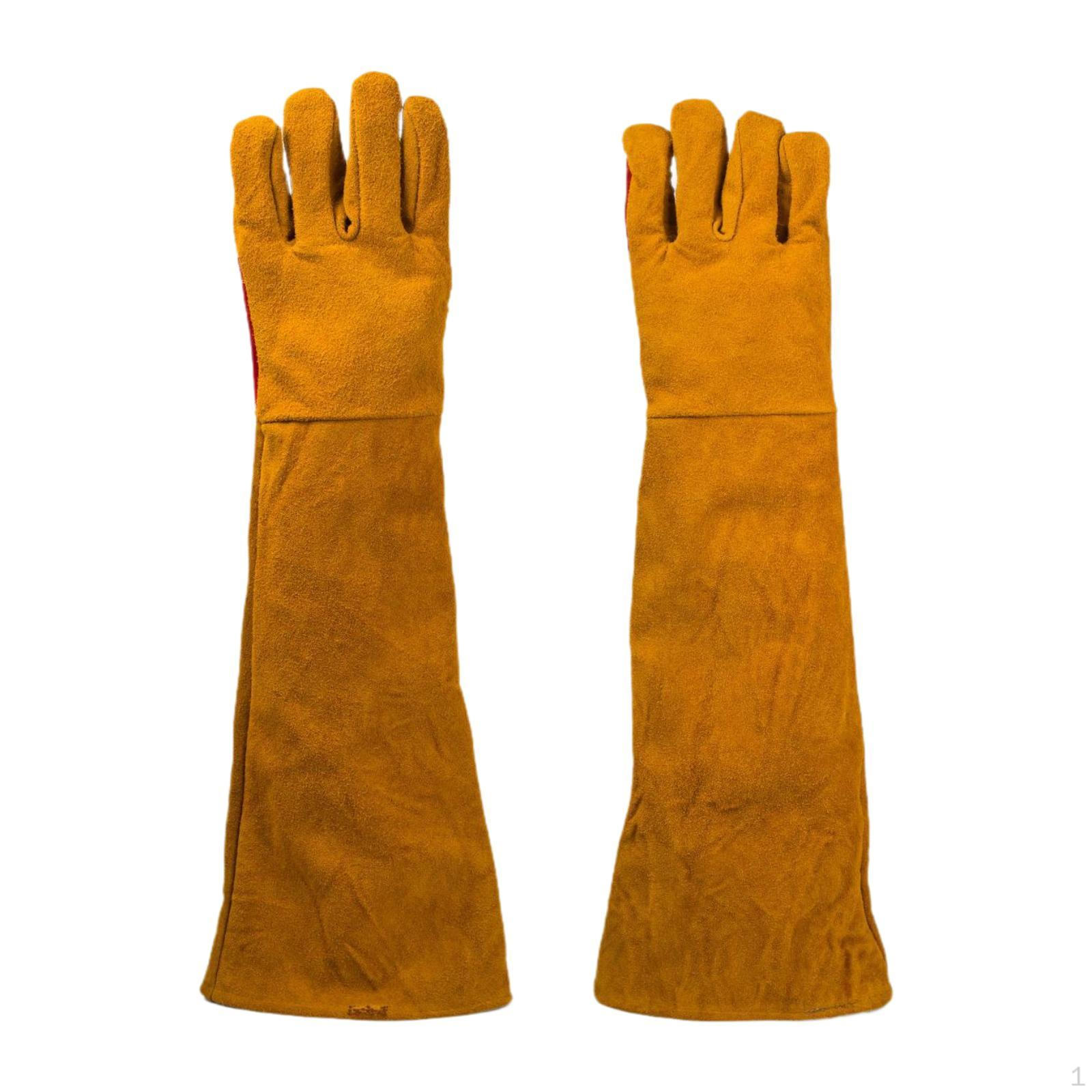 

Heat And Water Resistant Long Welding Gloves, Versatile for Grilling, Work, Fireplace, Baking 35cm