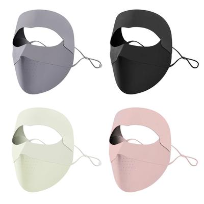 Summer Sunscreen Ice Silk Mask UV Protections Face Cover Sunscreen Outdoor Face Cover with Forehead