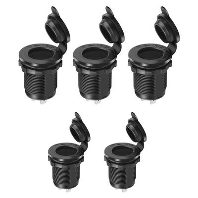 1-10 vnt. 12 V automobilio maitinimo lizdo kištuko įkroviklio adapteris, vandeniui atsparus įkrovimo adapteris, skirtas automobilių, valčių, motociklų ir traktorių maitinimo lizdo lizdui