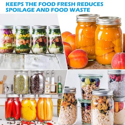 Mason Jar Vacuum Sealer Kit Portable Mason Jar Vacuum Sealing Machine Food Storage Canning Jar Sealer with Manual Air Pump Tools