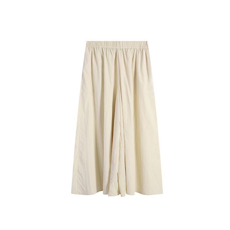 

Five Seasons Plus Size Women s Clothing 2026 Summer High-End New Chinese Style Two-Piece Set for Plus-Size Women Mid-Length Top and Skirt Pants Apricot Culottes 5XL