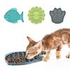 Dropshipping Small Medium Dog & Cat Treat Dispenser Fish Shape Silicone Slow Food Bowl Puppy Lick Mat Pet Supplies