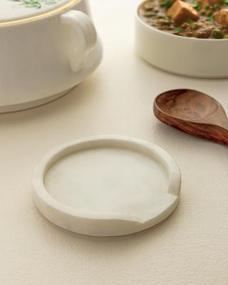 Handcrafted Marble Spoon Rest: Kitchen Utensil Holder