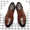 High Quality Handmade Oxford Dress Shoes Men Genuine Cow Leather Suit Shoes Footwear Wedding Formal Italian Shoes Hot