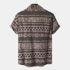 Summer New Ethnic Style Men's Floral Short Sleeve Casual Versatile Fashion Shirt