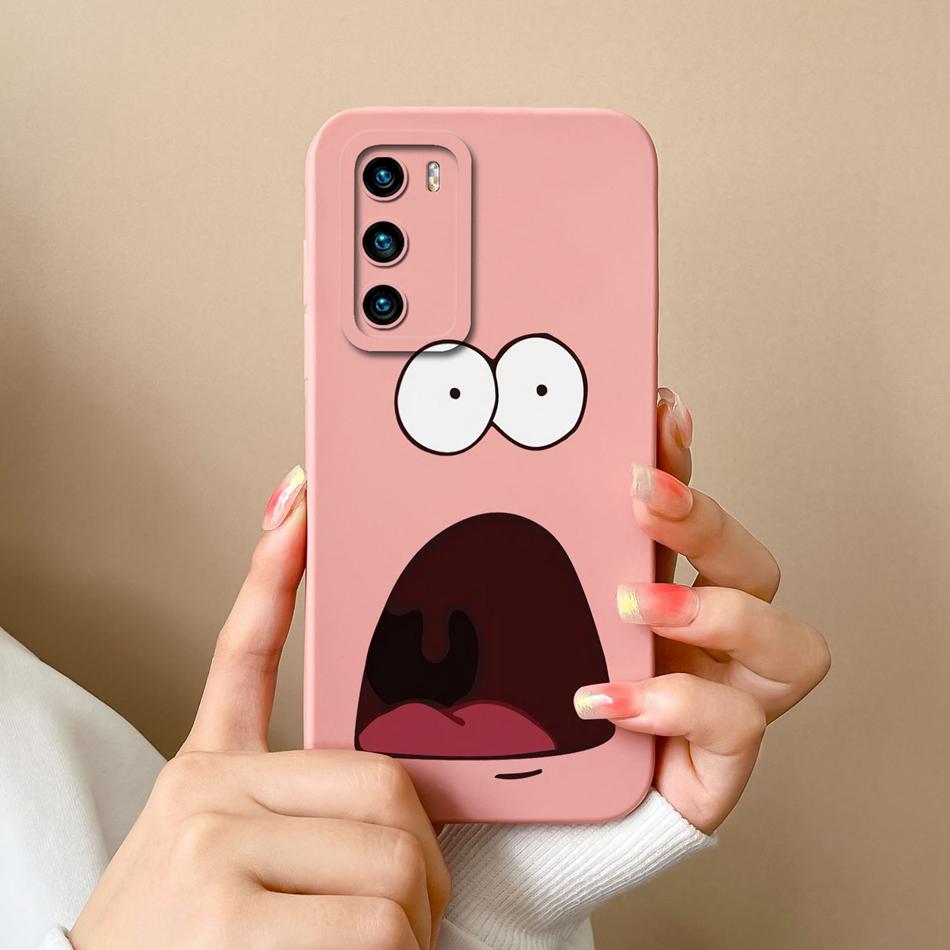 Case For Huawei P40 Pro Flower Pilot Back Cover Soft Liquid Silicone Camera Protection Phone Shell For Huawei P 40 P40Pro Coque