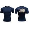 Men's Compression Shirt Sweat-Resistant Short Sleeve Quick Dry Gym Workout Stretchy Quick-Drying Moisture-Wicking Sweat Absorbing Tight Fit Top
