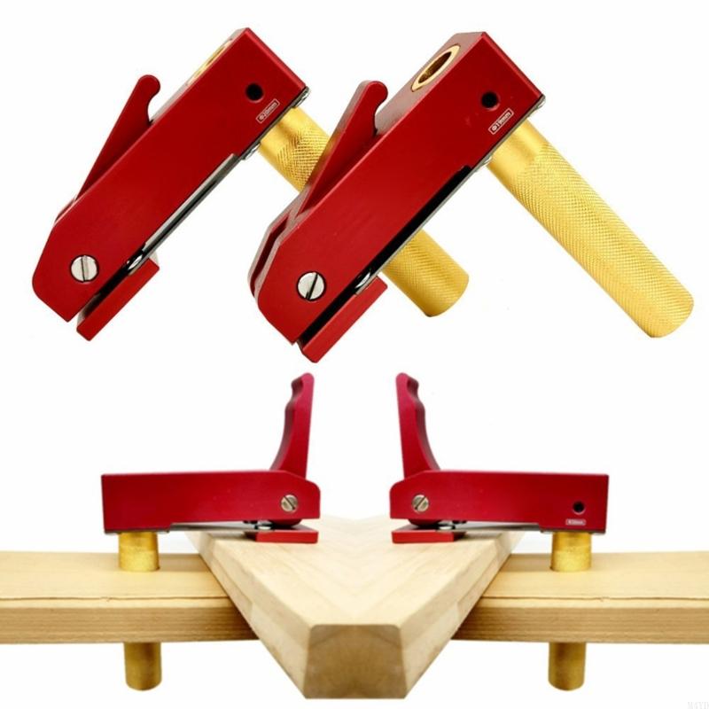 Ergonomic High Strength Aluminum Woodworking Workbench Press Clamp For Precise Materials Secure Holding And Crafting M4YD