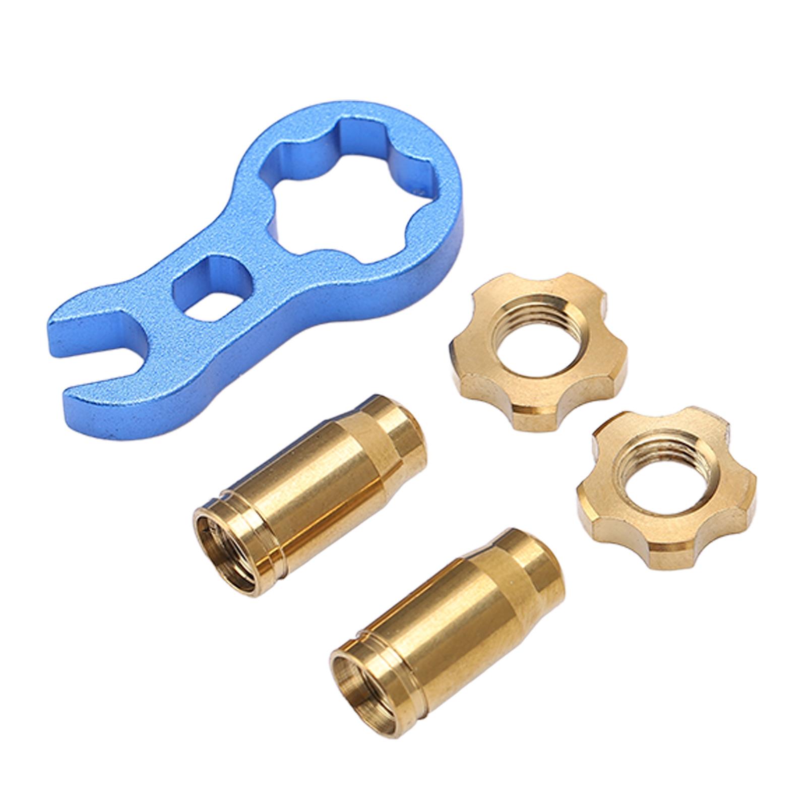 RISK 7pcs Titanium Alloy Bicycle Presta Valve Cap Strong Hardness Bike Tire Valve Cover Nut SetGold золотой