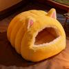 Cat Bed Cave Semi-Enclosed Dome Shape Winter Warm Shelter Warm Cat Bed For Animal Kittens Indoor Bedroom Balcony Apartment Home