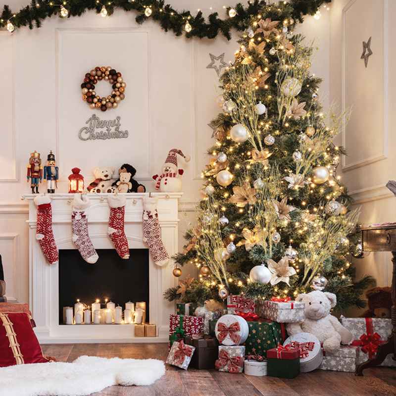 1/3/5Pcs Christmas Artificial Glitter Berry Stem Branches Xmas Tree Ornament New Year Home Decoration DIY Vase Filler 2025 Party