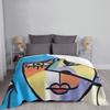 Pablo Picasso Don Quixote Spanish Artist Blanket Soft Warm Flannel Throw Blanket Bedspread for Bed Living Room Picnic Home Sofa