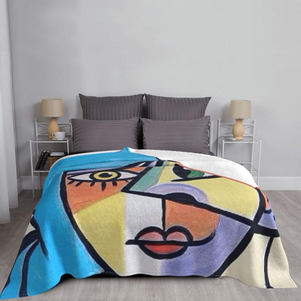 Pablo Picasso Don Quixote Spanish Artist Blanket Soft Warm Flannel Throw Blanket Bedspread for Bed Living Room Picnic Home Sofa
