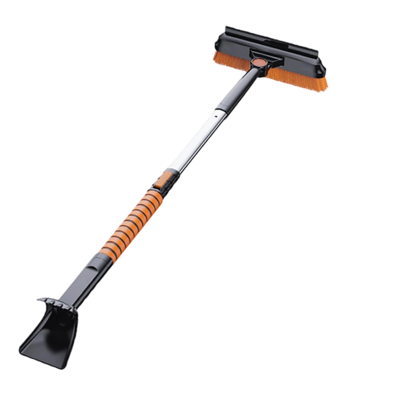 

Раздвижная снежная щетка Аварийный снег, Раздвижная рукоятка из алюминиевого сплава с пенопластовой ручкой, Поворотная щеточная головка для автомобиля, внедорожника, грузовика, Рождественский автомобиль One Size