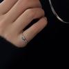 Black Drip Glaze Pinky Ring for Women - High-End, Niche Design, Simple & Versatile