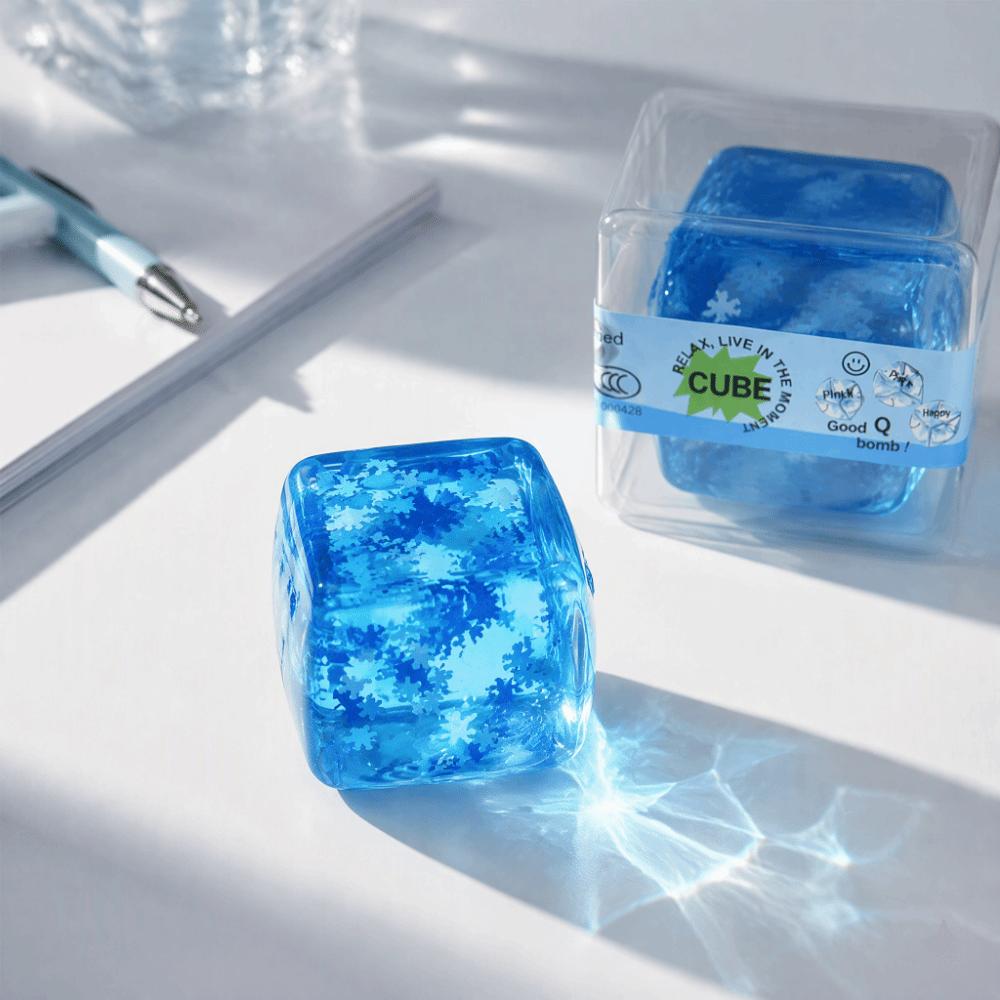 Slow Rising Sensory Fidget Toy Ice Cube Squeezable Toys Ice Cube Squishy Toy  Adults