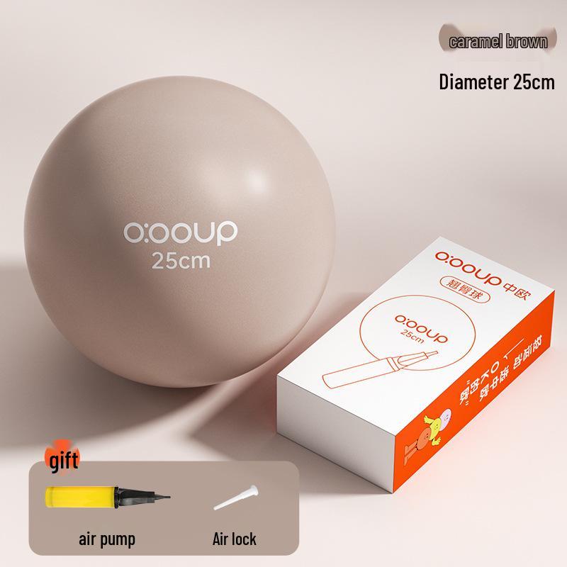 25cm Pilates Ball for Pelvic Floor & Postpartum Yoga, Includes Pump, Enhances Buttocks