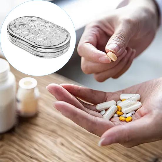 Nešiojama vaistų dėžutė, tablečių dėklas su keliais skyreliais, didelės talpos, skaidraus dizaino, nešiojamas mini sandarus vaistų dėklas