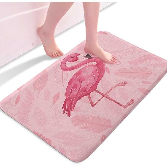 Watercolor Sea Turtle Blue Bathroom Rugs, Nautical Marine Animals Underwater Sea World Bath Rugs, Cute Bath Mats for Bathroom Shower Floor Decor, 17