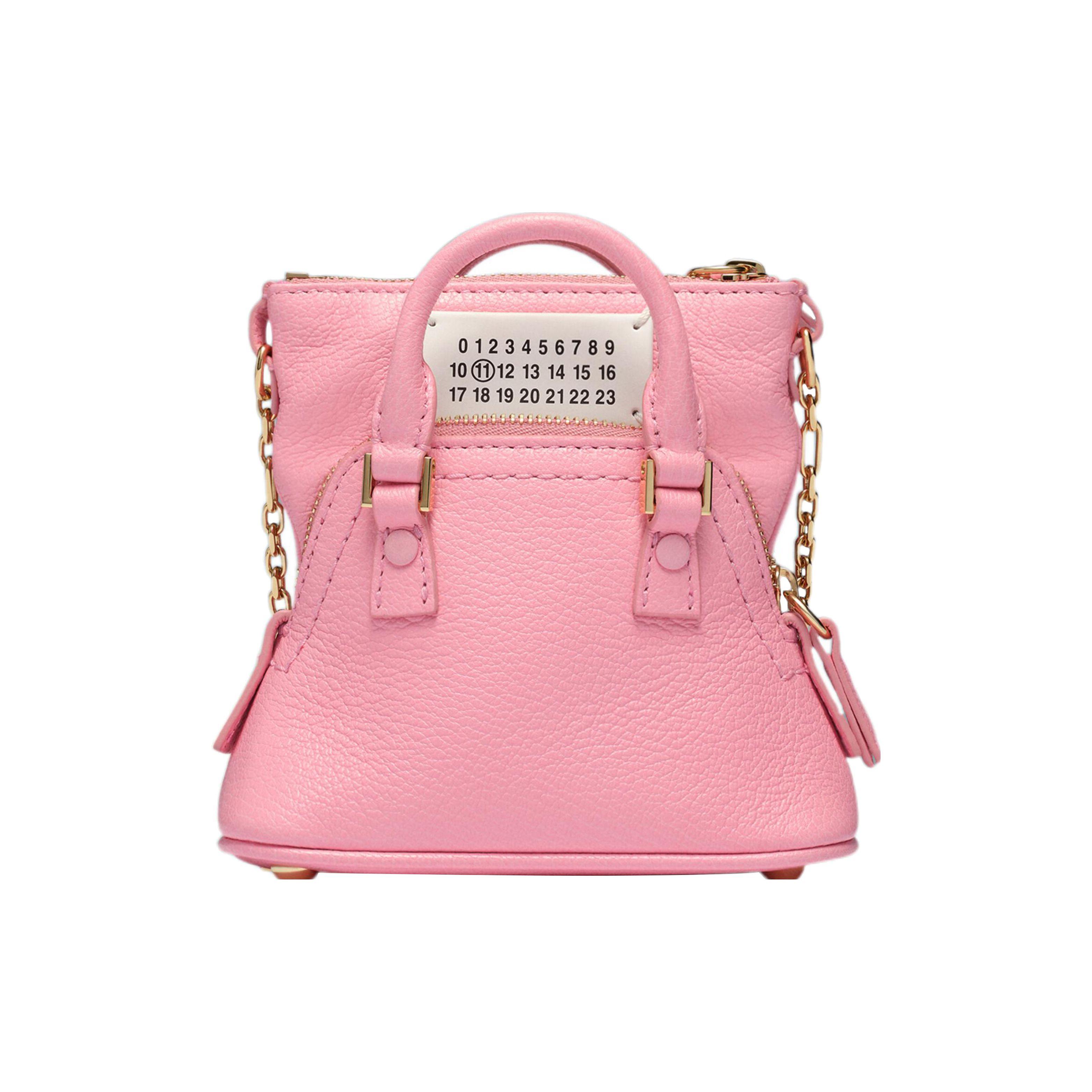 

Maison Margiela 5Ac Logo Solid Color Fashion Goat Leather Handheld Crossbody Shoulder Bag Women bags Pink SB1WG0022P5348T4291 Basic Set (Bag+Dust Bag)