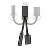 3.5mm 2 In 1 3.5mm Jack Audio Cables Type-C To 3.5mm Connector Type C To 3.5 mm Adapter Usb C Cable