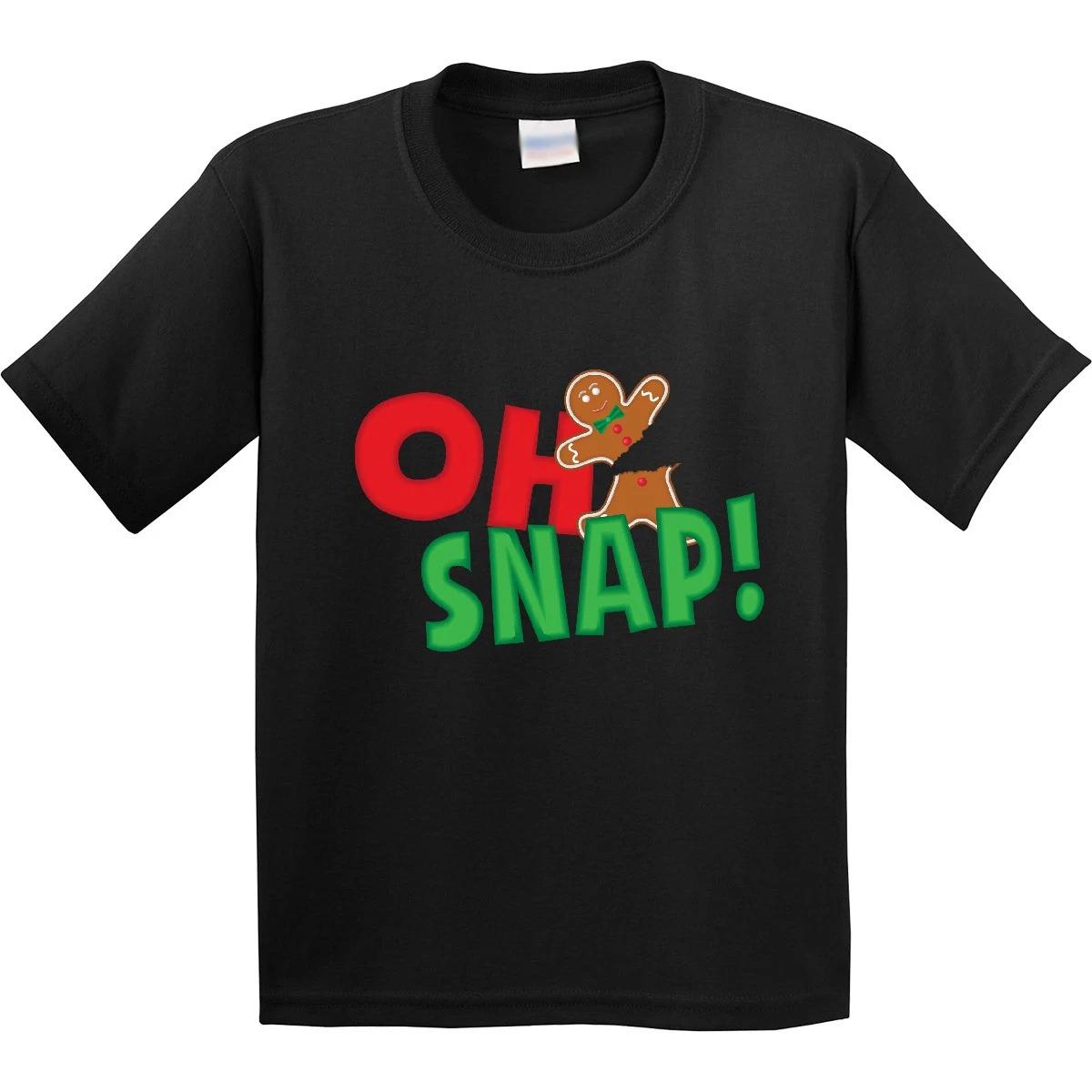 Inktastic Oh Snap! Broken Gingerbread Youth T-Shirt Funny Christmas Man Tee Kids 150