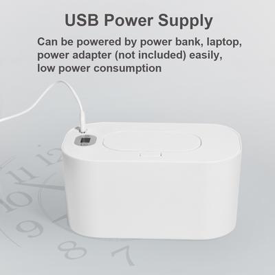 Baby-Feuchttücher-Wärmer mit Digitalanzeige, großer Kapazität, Baby-Feuchttücher-Wärmer-Spender, USB-betrieben,