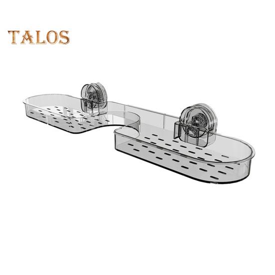 

Органайзер для кухонного крана для раковины, держатель для губки на присоске, большая вместимость, простая установка, многоцелевой органайзер, сливная полка чёрный/чистый