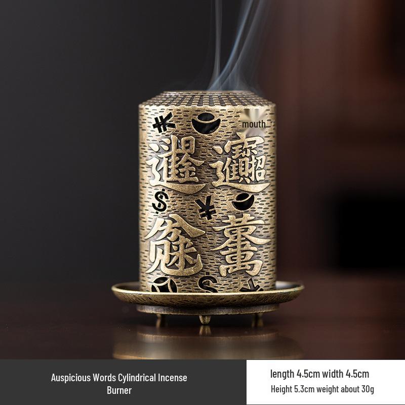 Creative Alloy Mini Indoor Incense Burner - Perfect for Homes, Hotels, and Small Decorative Spaces