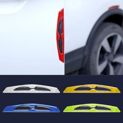 4 vnt. Patvarus vandeniui atsparus automobilio įspėjamasis bamperio juostelė, didelio ryškumo, automobilių durų briaunos apsauginė lipdukas