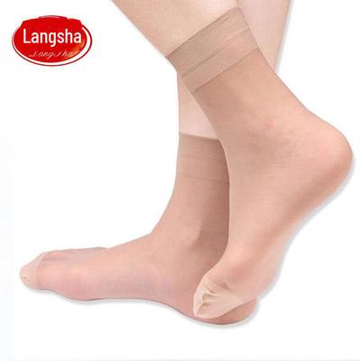 Five-Star Hotels' Choice: Langsha Core-Spun Silk Short Socks for Women – Reinforced Toes, Perfect for Spring & Summer