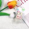 Luminous Flocking Sitting Cloth Doll Cute Grain Pendant Creative Cartoon Keychain Mobile Phone Chain Bag Pendant