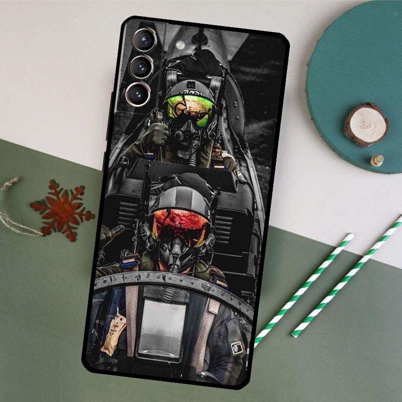 Kampfflugzeuge Hülle Für Samsung Galaxy S23 S22 S21 Ultra S20 FE S10 S9 Note 10 Plus Note 20 Ultra Cover