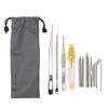 12Pcs Stainless Steel Paracord Stitching Set Paracord Needle with Storage Bag for DIY Craft