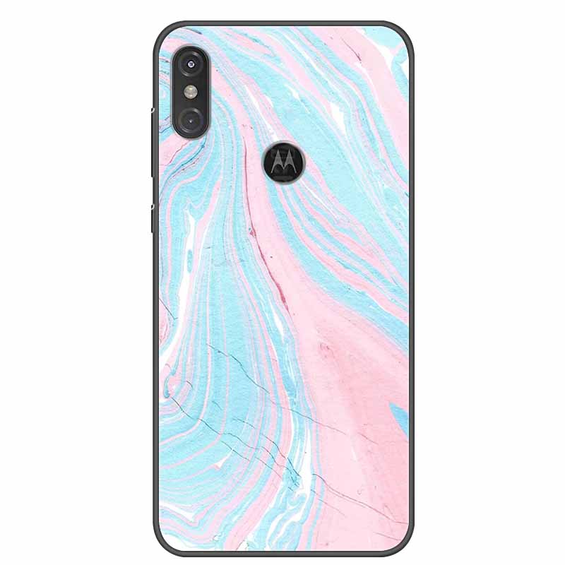 

For Moto One Vision Case Luxury Silicone TPU Soft Cover Phone Cover Для Motorola Moto One Action Macro Протиударний мармуровий чохол Moto One Action