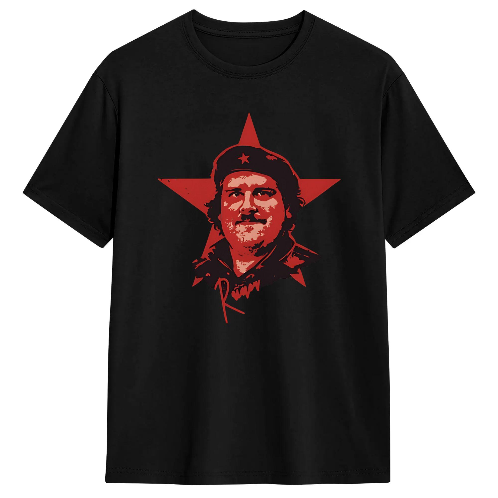 Herren Drachenlord Als Che Guevara T-Shirt Baumwollkleidung Kreative Kurzarm Rundhals T-Shirts Geschenkidee T-Shirt XS red