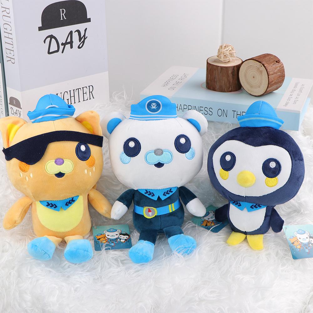 Octonauts Przytulanki Locket z Barnaklem Peso Tweak Shellington Kapitan Barnakl Urocze Stworzenie Pluszowe Figurki Maluchy Specjalny Dzień Pamiątki 20CM
