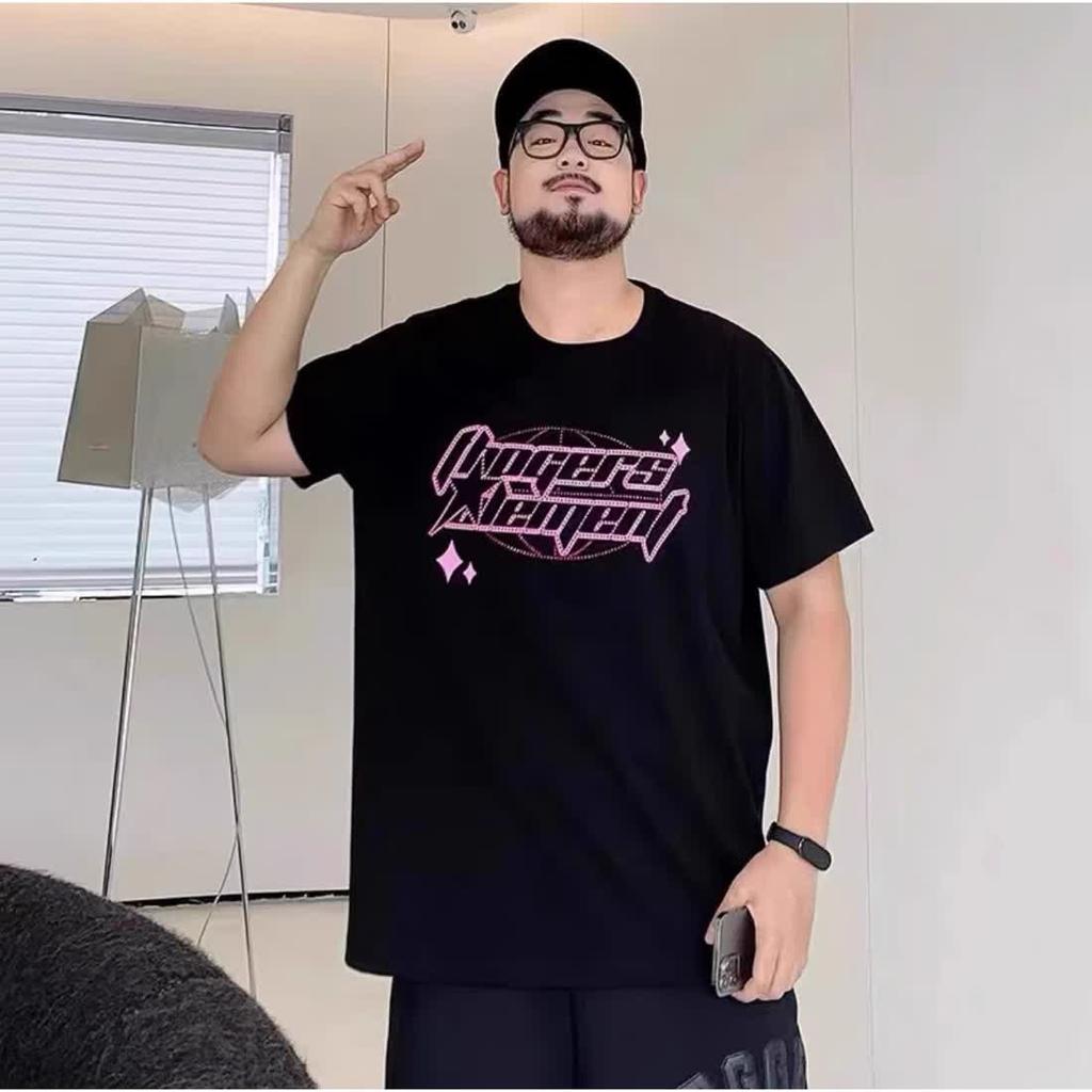 Fake two hundred matching stretch solid color fit wrinkle loose men's short-sleeved fashion short-sleeved top comfortable lightweight T-shirt