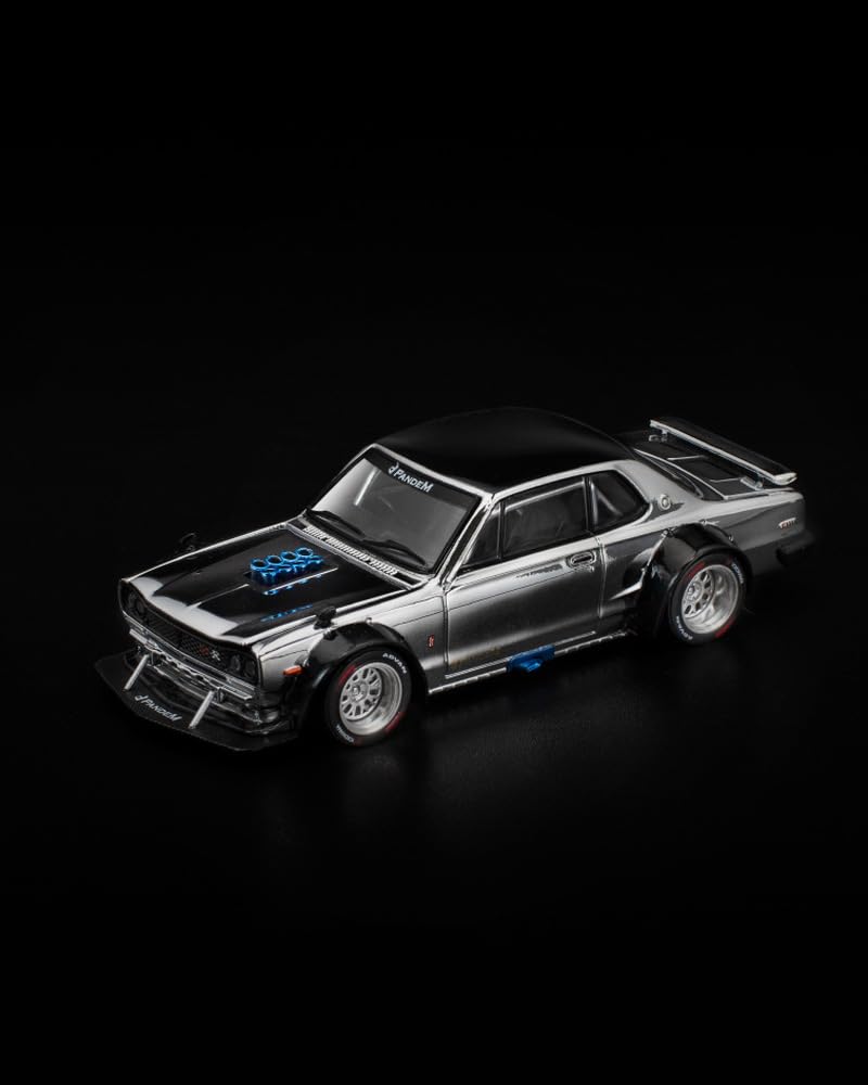 Genesis Company POP RACE Skyline V8 Drift Silver Chrome Finished Model PR640330 1/64 GT-R (Hakosuka)