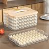 Stackable Dumpling Storage Box with Lid Food Preservation Crisper Container Case