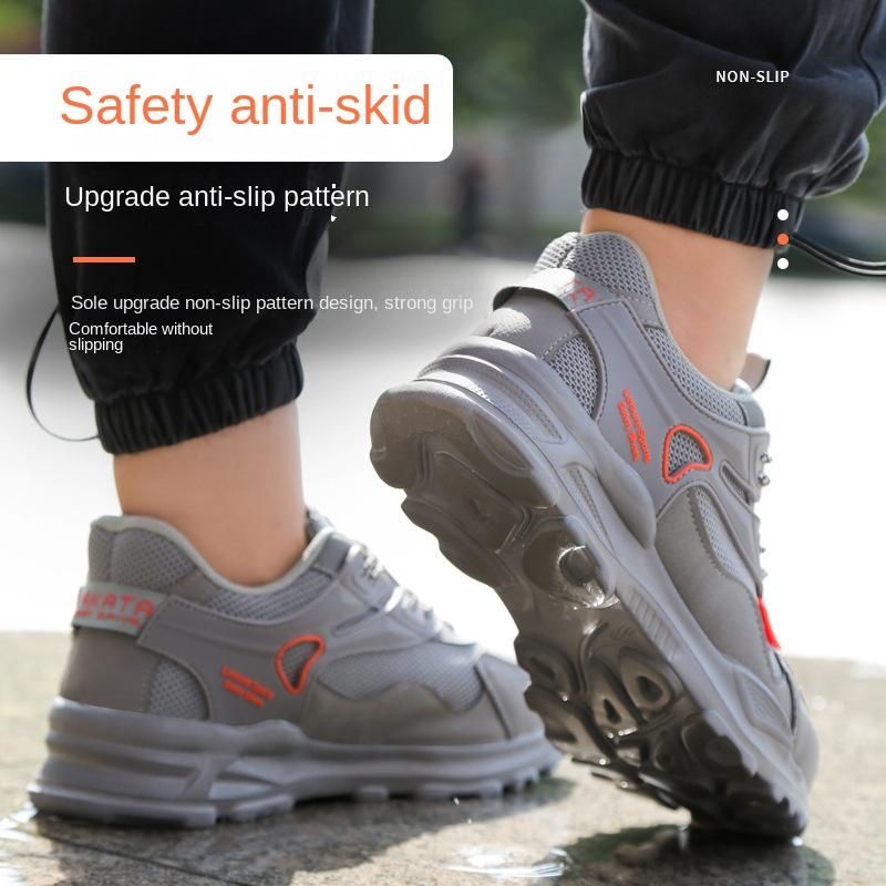 Labor Insurance Shoes Plastic Bag Head Anti-smashing and Anti-piercing Protective Shoes Breathable Insulating Shoes