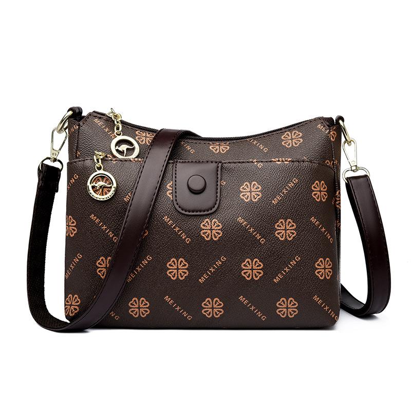 Jednoramenná taška, Dámská lehká retro crossbody taška, Elegantní dámská taška, Všestranná kabelka