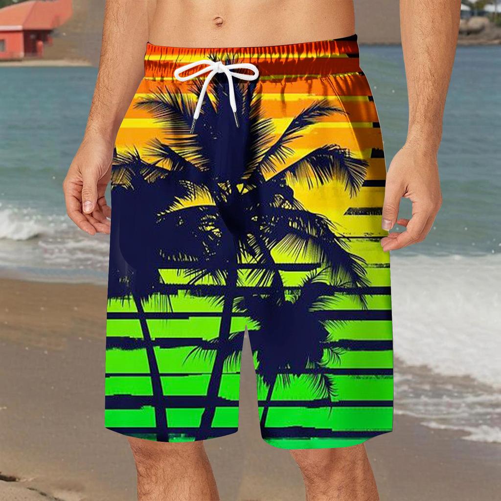 Hawaiian Style 3d Printed Summer Men'S Shorts Quick Dry Swimming Shorts Oversized Casual Beach Pants Fashion Trend Men Clothing