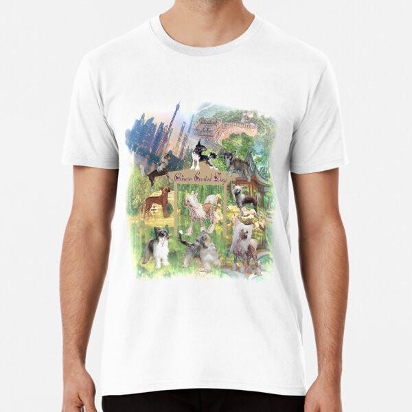 

Chinese Crested Dogs in China Premium T-Shir S to 5XL Made in the AU/USA T-Shirt L