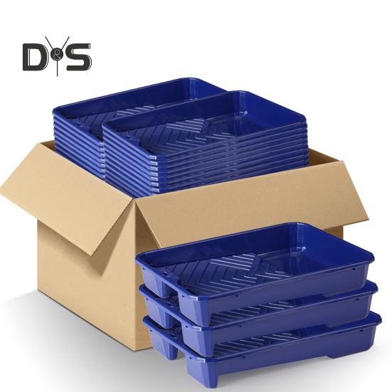 Plastic Paint Tray with Paint Pan Liners Large Capacity Reusable Easy To Clean Paint Roller Tray Liners Set