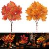 2PCS Fallen Style Artificial Maple Leaf Fabric Maple Leaf Bouquet  Home Decor