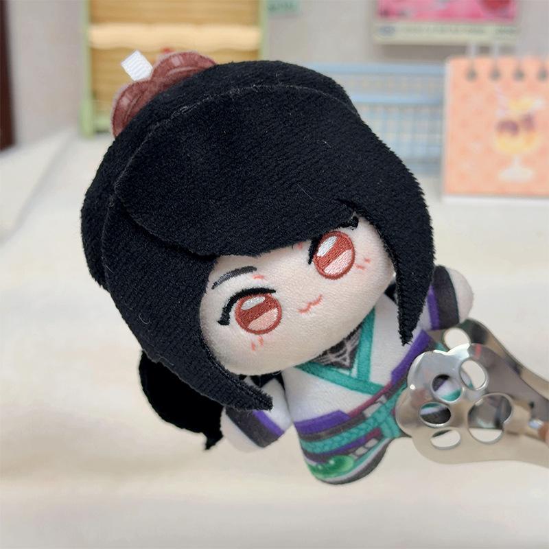Soft Plush Character Doll Stuffed Toy with Detailed Outfit Design and Compact Size Suitable for Display and Collection Purposes